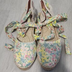 LoveShackFancy Floral Espadrilles - Multicolor